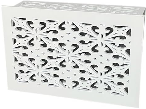 Doorbell Chime Cover Modern Home Decor Chime Box Only Premium Wooden Designed for Doorbell (White)