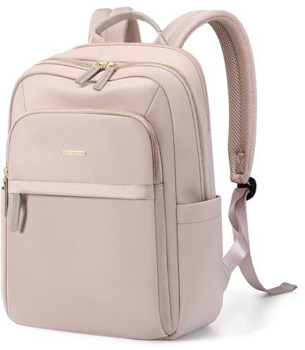 GOLF QUALITY Groß Rucksack Damen16 Zoll Elegant Causal Daypack Laptop Rucksack für Schule Arbeit Wasserdicht Business Reisen Notebook Tasche Schulrucksack für Herren Rose Grau