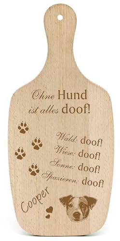 DEKOLANDO Deko Hundeschild Geschenk Hund Jack Russel Terrier -... Alles Doof- Hundeschilder Hundebesitzer Hundemama Hundepapa Hundeliebhaber Hundehalter