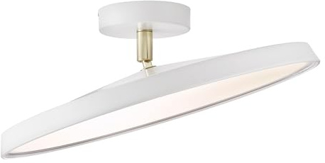 Nordlux Kaito Indoor Ceiling Light White Metal Intergrated LED 30,000hrs - Hallway, Bedroom, Kitchen Mains Powered, IP20