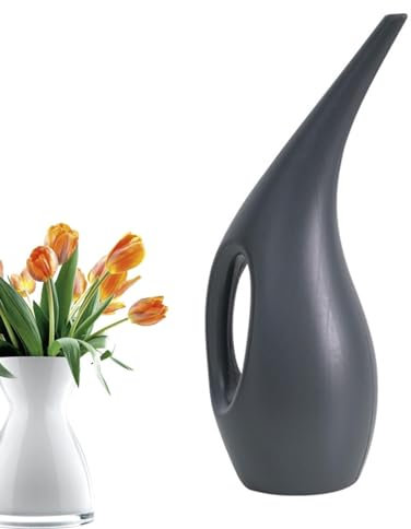 Regadera para plantas de interior – Regadera de flores de 1,5 L con boquilla larga, regadera de cuello largo para plantas de interior, regadera con cuello largo, regadera de flores con boquilla larga,