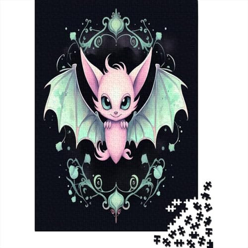 Bat Jigsaw Puzzles for Adults 1000 Piece for Adults Educational Game Challenge Toy 1000 Pieces Puzzles for Adults Jigsaw Puzzle 1000pcs (75x50cm)