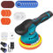 Cordless Car Buffer Polisher Machine Kit with 2X Rechargeable Batteries, 8 Variable Speed 2800-5500RPM, Portable Polishing Waxer for Detailing/Waxing
