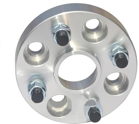 YUEYZHK 2er-Pack 15 Mm 20 Mm Nabenadapter-Distanzstücke 4 X 108 Nabenmitte 65,1 Mm Alufelgen-Distanzstücke Für Citroen C2/C3/C4/DS3/DS4/DS5(15mm Silver)