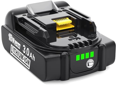 MoeuGreenBattX Batterie per Makita Batteria 18V: 3Ah Li-ion Batteria Compatibile BL1850B BL1860B BL1830B 194205-3 LXT400