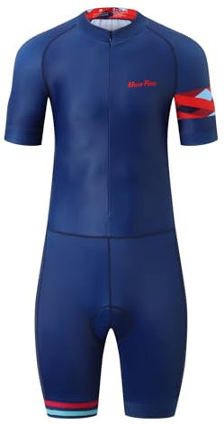 UGLY FROG Triathlon Anzug Herren - Trisuit Einteiler – Triathlonanzug - Triathlon Einteiler - Aerodynamischer Kurzarm Trisuit
