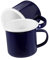 ULTECHNOVO 2 Piezas Taza Vintage taza de café extragrande tazas de café antiguas novedad tazas de café taza de té lindas tazas taza de agua de esmalte tazas de esmalte taza para beber Azul