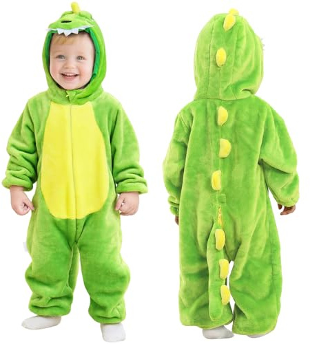 Alaoo Bebé Niños Niñas con Capucha Monos, Franela Traje Animales Ropa | Linda Cómodo Mamelucos de Animales para Bebés,para Hallowee y Carnaval
