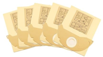 Sac Filtrant En Papier For Aspirateur Karcher, Compatible Avec Modèles SE 5.100, SE 6.100, 2501, 2601, 3001, A 2120, NT 181 Pro, SE 2001, SE 3001(5pcs)