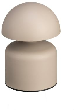 Luxus Europe - Tischlampe Touch Vicky Taupe - Kabellose LED-Tischlampe für den Innenbereich – USB-C wiederaufladbar – Touch-Bedienung – Dimmbar – 3 Lichtfarben