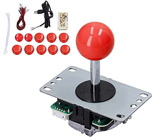 BAFOVY QM070901 Game Joystick Kits, Delay Encoder Board, DIY Kit mit 10 Tasten für MAME PC-Spiele (#13)
