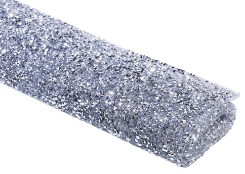 Napperon à Cristaux pour Nail Art, Table de Manucure Argenté Résine | Décoration Brillante pour Salon D’ongles, Usage DIY à Domicile, Fournitures Créatives pour Artistes Ongulaires