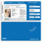 (10 x) Hochzeitseinladungskarten Flugticket Boarding Pass blau Einladungskarten Hochzeit