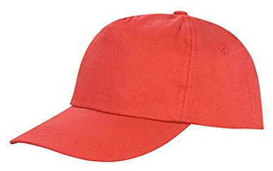 BICAP 10 Baseballcaps - rot - mit Klettverschluss - 100% Polyester - [Bäckermütze Fleischermütze Golfcap]