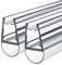 Heilmetz Duschabtrennung, 2 x 80cm Duschdichtung für Glasstärken von 4-6mm, PVC Finish, Polyvinylchlorid (PVC), Minimalistisch, Schwenktür, Rechteckig, 2 Count
