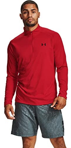 Under Armour Men Tech 2.0 1/2 Zip, Versatile Warm Up Top for Men, Light and Breathable Zip Up Top for Working Out