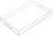 Luxytop Serviertablett aus Acryl, mit Griffen, Dicke von 5 mm, für Küche, Bad, Büro, Bar, Aufbewahrungsbox für Kosmetik, Schmuck, Toilette, Spielzeug, Gadgets 12x20x2H farblos