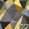 MAGAM-Stoffe Helsinki Dreiecke Muster Kinder Baumwollstoff Oeko-Tex Meterware 50cm (01. Gelb-Grau)