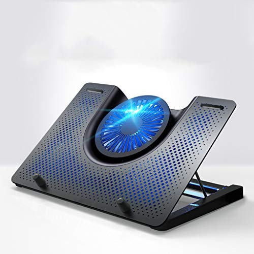 Base di Raffreddamento Supporto di raffreddamento per laptop Blu-ray 12 - 18 Gaming Pad di raffreddamento per laptop per scrivania Ventilatore alimentato da USB con griglia metallica Notebook Cooler