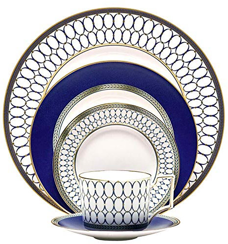 Plate Assiettes en Porcelaine, Combinaison Assiette Accueil Assiette Creative Western Steak,5pieceCombinationset