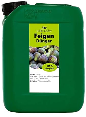 Konfitee Feigenbaum Dünger Flora Boost 5000ml I Für bis zu 1000L Gießwasser I Feigen Dünger für Indoor- & Outdoorbereich I Flüssiger Blatt- & Wurzeldünger I 100% natürlicher Pflanzendünger