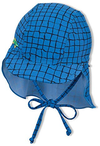 Sterntaler Baby - Jungen Schirmmütze mit Nackenschutz Krokodil Sonnenhut, Blau, 45 EU