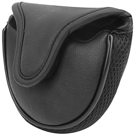 Golf Putter Protection Covers, Mallet Putter Head Covers Putter Protection Headcover Bag Guard Semicircle PU Leather Guard Waterproof Accessory Mid Mallet Club Protector