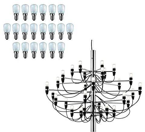 oniroview Kit Lampadina Led Dimmerabile IBT E14 2W per FLOS 2097 Luce Calda 2700K, Lampada Filoled Satinata (2097/30)