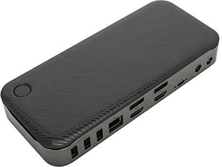 Targus Docking station USB C ibrido/universale con display Quad 4K, docking station singolo 8K/Quad 4K UHD, docking station per laptop USB C 2 DisplayPort o 2 porte HDMI/100W Power Delivery