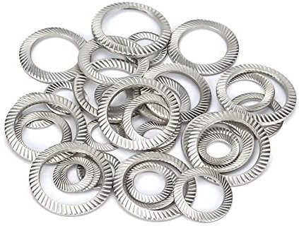 FEEIMOL Rondelle Piatte Seghettate M12x18mm Rondella di Bloccaggio in Acciaio Inox (30 pcs)