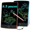 Topfree Tablette Dessin, 8,5 Pouces Tablette d'écriture LCD Colorée, Ardoise Magique, Lot de 2 Enfant 2 3 4 5 6 7 ans Filles et Garçons Cadeau D'anniversaire pour Les Enfants