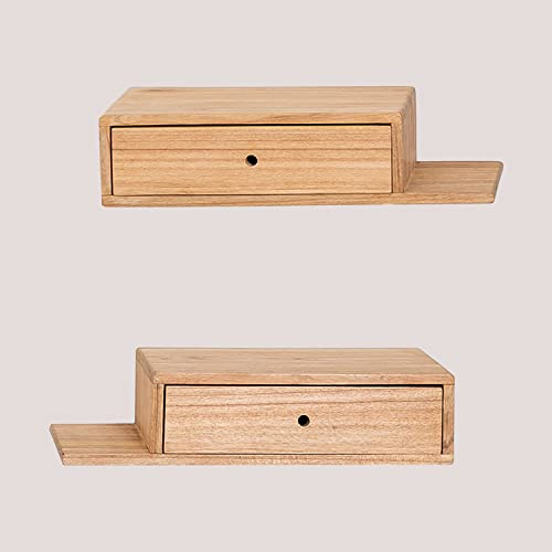 SKLUM 2er-Set Wand-Nachttische aus Holz Harald -