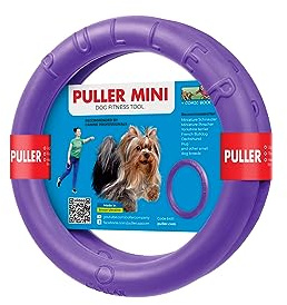 Puller MINI, 2 Stück, Spielringe, Fitnessgerät für Hunde, Interaktives Spielzeug für Hunde,Wasserspielzeug, Wurfspielzeug, 18x2 cm