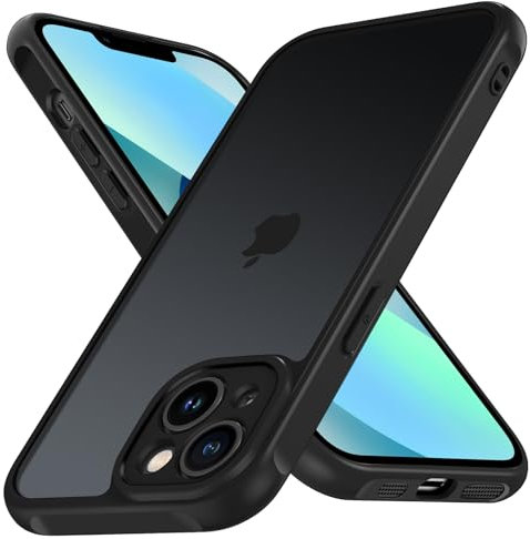 iVoler Cover Opaca per iPhone 13 6.1 Pollici, [Protezione Della Fotocamera] [Antiurto di Grado Militare] Custodia Traslucida Posteriore Ultra Sottile Anti-Impronte Protettiva Case
