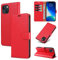 KKEIKO Handyhülle für iPhone 13 Mini Hülle, Magnet Klappbar Handyhülle mit Kartenfach, PU Leder Stoßfest Schutzhülle für iPhone 13 Mini, Rot