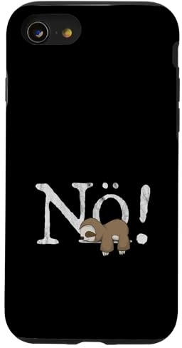 Nö Kawaii Faultier Kein Bock Einfach Nein Nope Fun Hülle für iPhone SE (2020) / 7 / 8