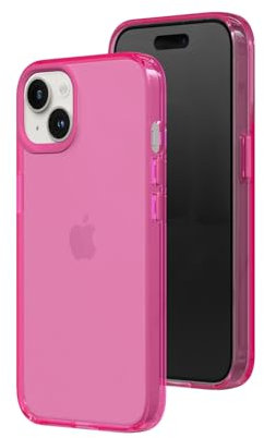 RhinoShield JellyTint Coque de Protection Transparente de Couleur Compatible avec [iPhone 13/14]|Dépasse Les Normes Militaires de Chute, résistant aux Rayures, Antichoc, Couleurs Tendance-Rose Cerise