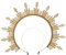 COSDREAMER Mary Halo Crown Stirnband Spiked Zip Tie Halo Crown Sunburst Goddess Headband (J)