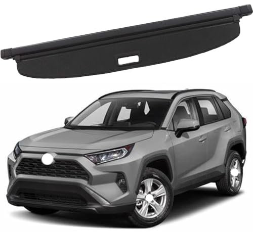GCTRICL Auto Laderaumabdeckung Kofferraum für RAV4 2014-2019,Kofferraum Schutz Abdeckung Laderaumabdeckung,Auto Laderaumabdeckung Kofferraumabdeckung Rollo