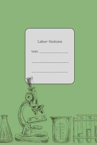 Labor Notizbuch: kariertes Notizbuch / Journal in ca DIN A5 (6 x 9 Zoll)