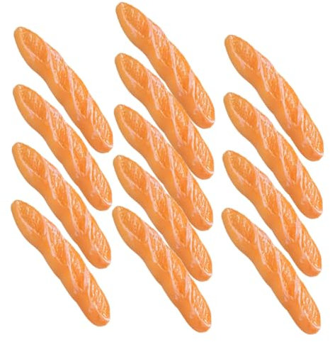 ORFOFE Kleiner Brotmodell Baguette 13 Stück Kunstharz Puppenhaus Dekoration Miniatur Lebensmittelmodell Selbstgemacht Requisite Für Puppenhaus Und Tischdekoration