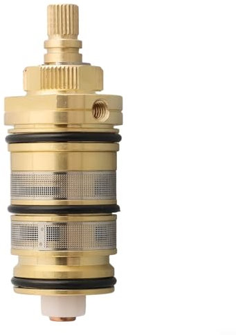 Thermostatic Bath Mixer Tap Shower Valve, Brass Replacement Thermostat Cartridge Bath Mixer Faucet Shower Valve, Easy To Install(B)
