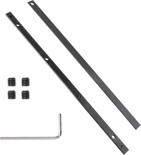 HAPPOW 2Pcs Guide Rail Connector Kit for Makita P-45777 Plunge Saw SP6000,Guide Rail Joining Bar Connector for Long Cuts,Curtain Track Accessories for Festool Bosch DeWALT