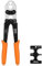 KF CPTEC Pince de sertissage de tuyau pour bagues à sertir en cuivre 1/2, 3/4, outil de sertissage PEX pour bagues à sertir en cuivre avec jauge Go/No-Go, conforme à la norme ASTM F1807