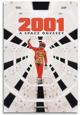 CHxdxge Movie Posters 2001 A Space Odyssey Poster Dekorative Malerei Leinwand Wandkunst Wohnzimmer Poster Schlafzimmer Malerei,Wandkunst Bilddruck Moderne Familienzimmer Dekor 08x12inch(20x30cm)