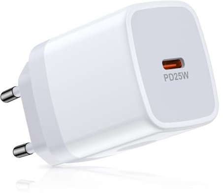 25W USB C Ladegerät,USB C Adapter für Samsung Schnellladegerät für iPhone 15/14/16 Pro Max, iPad, Samsung Galaxy S25 Ultra S24 23 22 21 20,A14,A15,A55,Google Pixel 9 8 Huawei P60 Xiaomi Oneplus