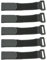Klaisy 5 Stück Befestigungsgurte, wiederverwendbar, für Fahrräder, Lenker, Klebeband, Haken und Schlaufen, Fahrrad-Zubehör für die Organisation von Kabeln