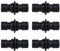 Lot de 6 raccords de tuyau double 1/2 - Double connecteur - Raccord de tuyau pour rallonge de tuyau - Raccord à deux voies pour jardin ou robinets