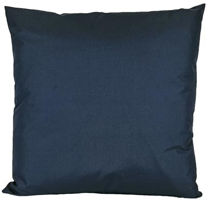 JACK 40x40cm Outdoor Lounge Kissen Dekokissen inkl. XXL-Füllung Wasserabweisend Sitzkissen Garten Stuhl Lotus Effekt, Farbe:Marine