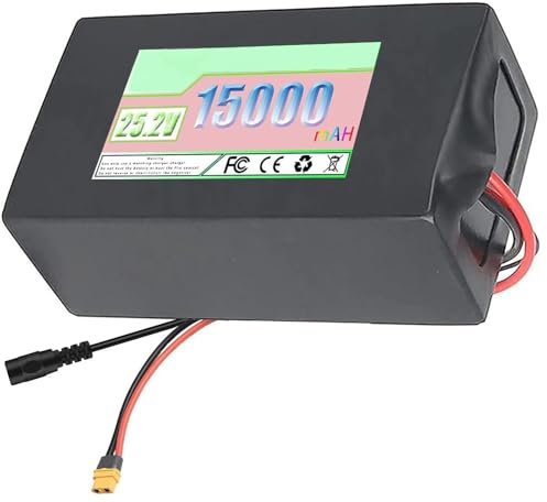 Batterie de vélo électrique 24V 25.2V 8AH 10AH 12AH 15AH 20AH,Batterie 24V 25.2V 8AH 10AH 12AH 15AH 20AH Haute Puissance avec Chargeur E-Bike Batterie pour Moteurs 250W~ 500W 24V 25.2V 8Ah,XT60